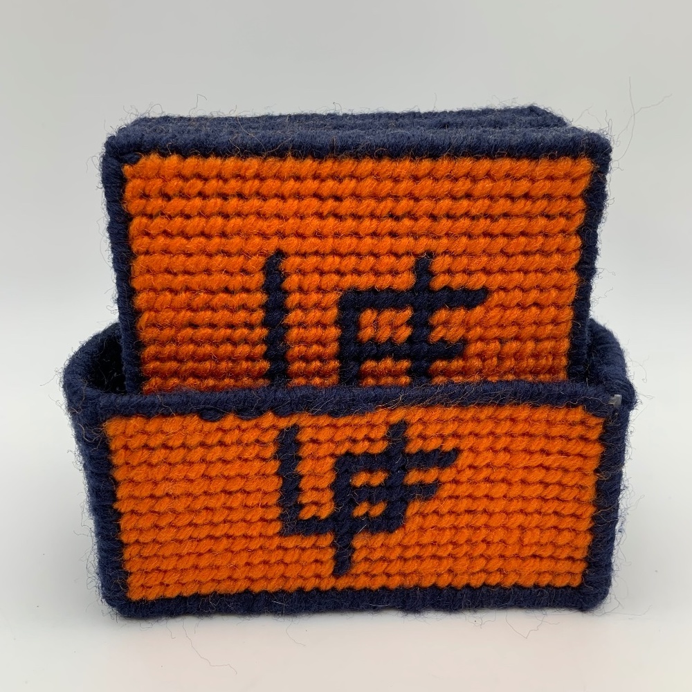 VTG University of Florida Gators UF Plastic Canvas Needlepoint Coasters Set of 4